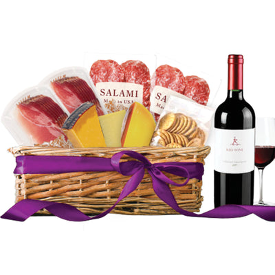 Classic Red Wine Gift Basket