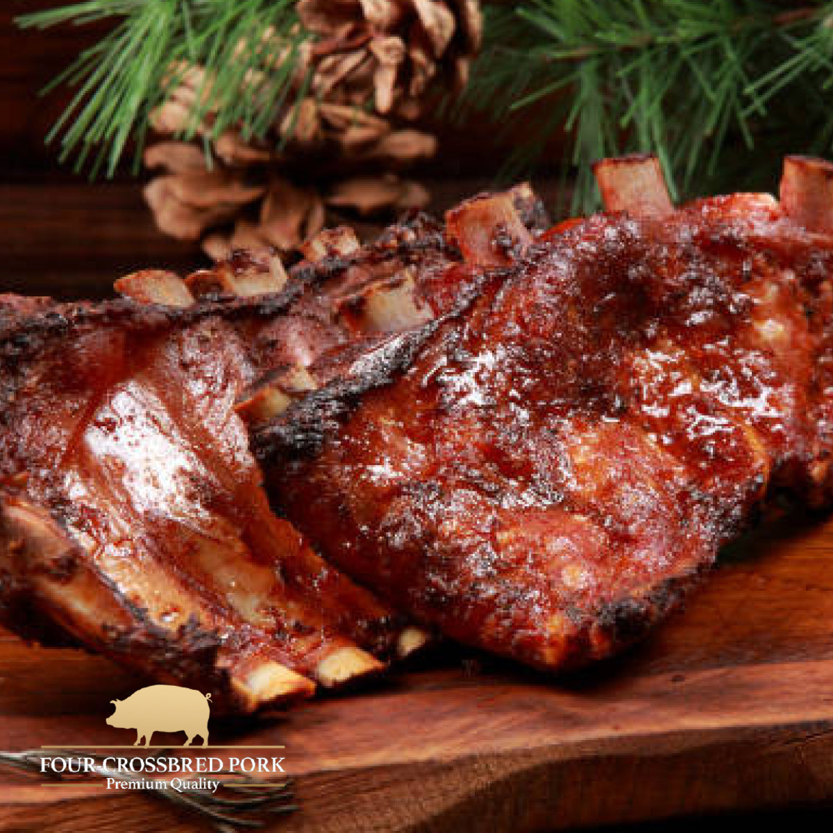 ベーコン＆ポークバックリブ セット