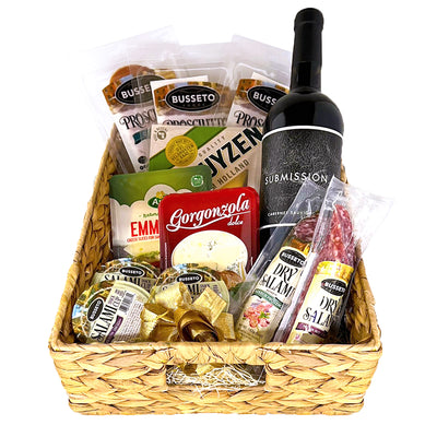 Classic Red Wine Basket